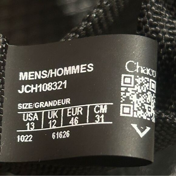 Chaco Bodhi Men’s Adjustable Strap Sandals Slides Black Size 13 - Picture 7 of 7